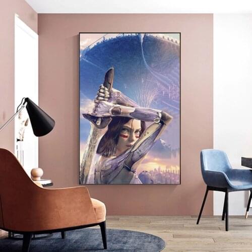 Alita Personalized Poster, Battle Angel Custom Poster Canvas Print Art Wall Painting Home Decoration Gift