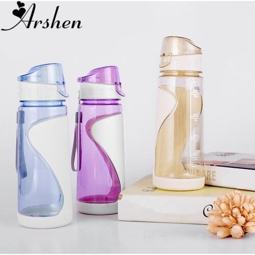 Arshen Large Volume 700ml Water Bottle Outdoor Sports Health Flesh Fruit Lemon Juice Drinking Bottle with Strap School Drinkware