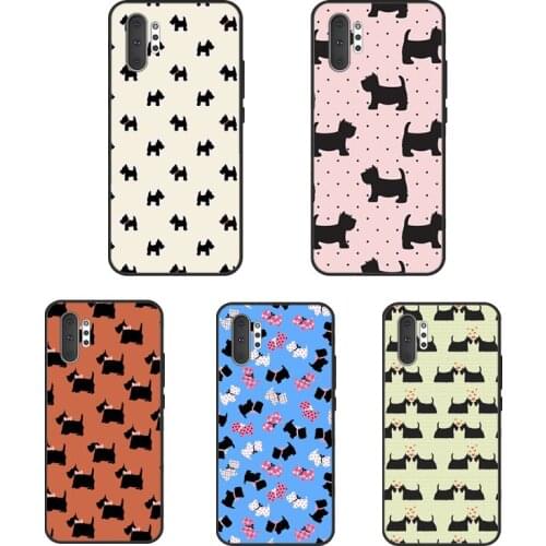 Scottish terrier pattern Case Cover For Samsung Galaxy S21 S20 Ultra Note 20 S8 S9 S10 Note 10 Plus S20 FE Coque