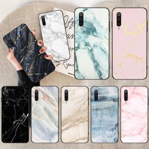 YJZFDYRM Marble Pattern Shell Phone Case for Xiaomi Mi 10 Pro lite Mi9 9SE Pocophone F1 Mi 9T Pro Note 10 lite