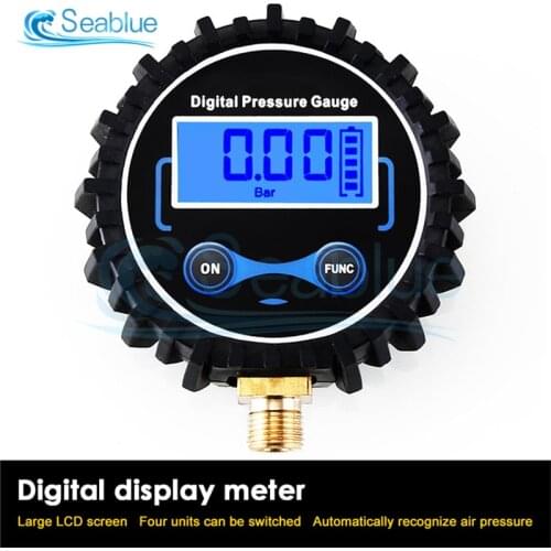 High Accuracy 0-200PSI Digital Tyre Tire Air Pressure Gauge LCD Manometer Pressure Gauge For Car Truck Motorcycle