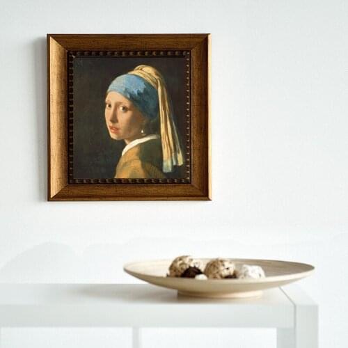 Canvas painting portrait picture figurative print giant poster home decorative art the Girl with Pearl Earring By Jan Vermeer