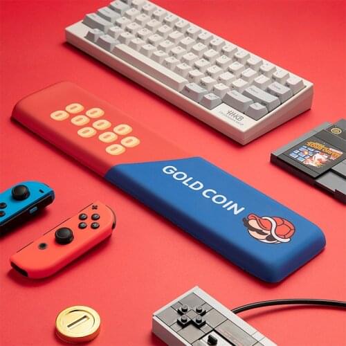 Kawaii Cute Cartoon Memory Foam Keyboard Wrist Rest Red Blue Mouse Pad Ergonomic Silicone Anti-Slip for Gamer Writer Programmer