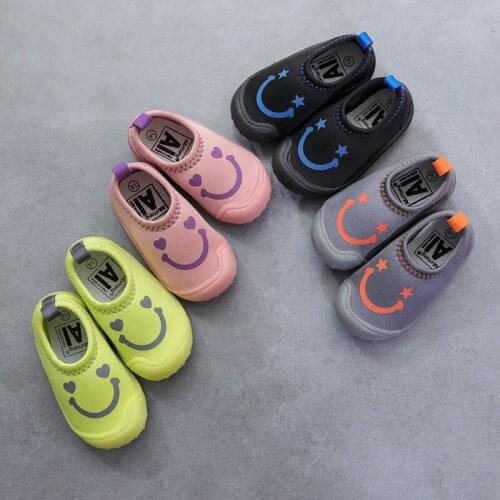Spring Autumn Children Toddler Shoes Smile Face Baby Boy Girl Shoes Sneakers Waterproof Anti skid Soft Sole Casual Kids Shoes