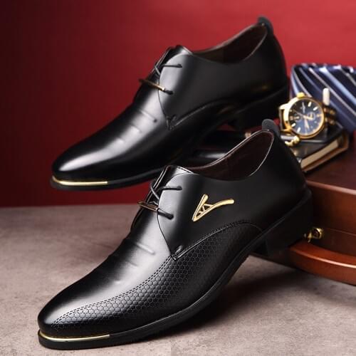 Maogu Men's Patent Leather Shoes