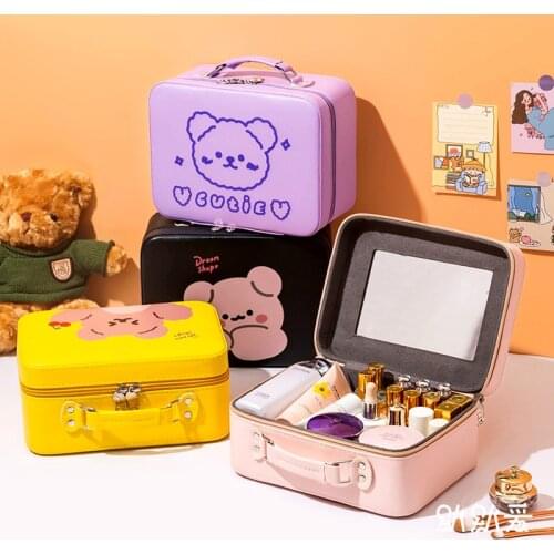 Cute Cosmetic box Travel makeup bag storage bags Portable Waterproof make up bag my melody Large capacity makeup bag suitcase