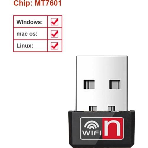 Mini 150Mbps Wi-Fi Receiver USB WiFi Adapter For PC USB Ethernet WiFi Dongle 2.4G Network Card Antena Wi Fi Receiver For Desktop