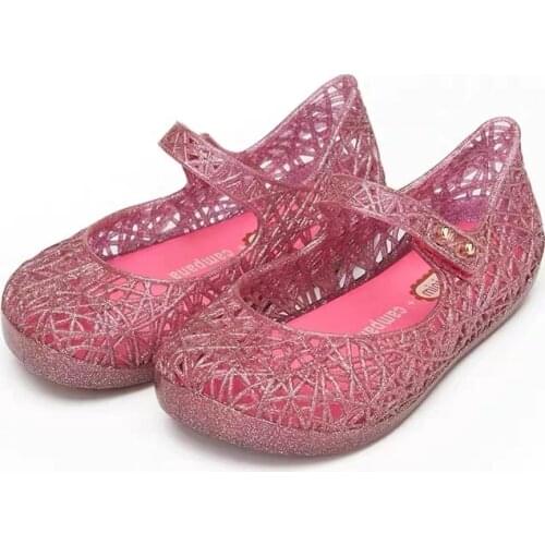 Mini Melissa Grils Sandal 2021 New Original Girl Jelly Sandals Boys Kids Sandals Children Beach Shoes Non-slip Toddler Shoes