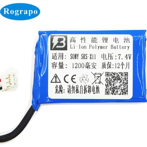 New 7.4V 1000mAh ST-02 Replacement Battery For Sony SRS-X11 Accumulator Batterie 3-wire Plug