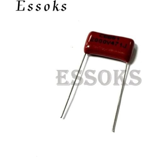 10PCS 2000V471J 470PF Pitch 15mm 0.47NF 2000V 2KV 471 471J CBB Polypropylene film capacitor