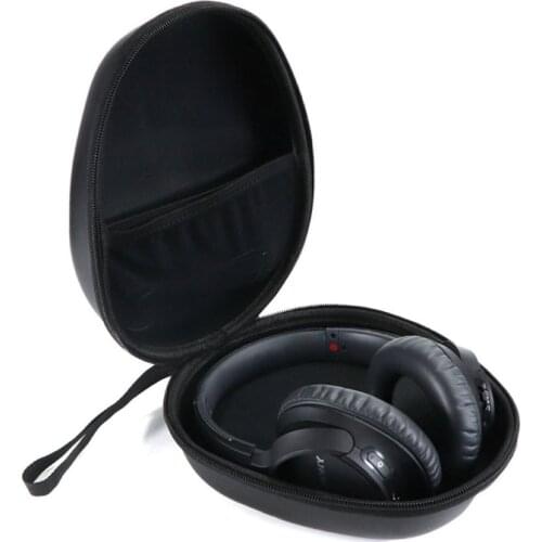 Anti-slip PU Leather Storage Bag Portable Hard Shell Carrying Case for Sony WH-CH700N Headphone