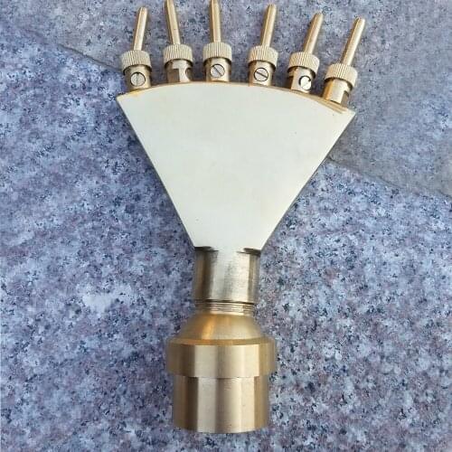 Jet type Scattered sprinkler nozzle 1'' 1.5'' 2'' Full-copper Fengwei fountain nozzle Peacock Kaiping landscape fountain head