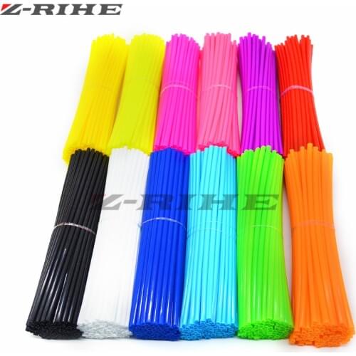 Color mixing Motorcycle Wheel Rim Spoke Skins Covers Wrap Tubes Decor for CR KX RM YZ 80 125 250 450 500 CRF YZF RMZ KXF