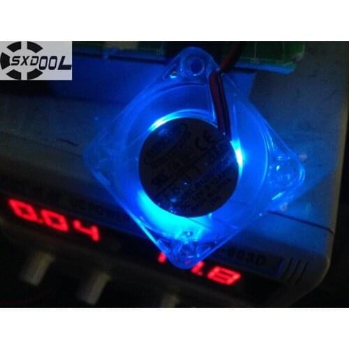 SXDOOL 40mm blue led light cooling fan 4010 R124010DM 12V 0.12A 2Wire Cooling Fan