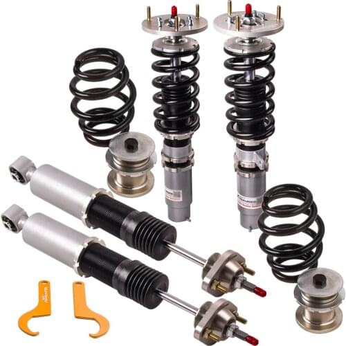 24 Steps Damper Adjustable Coilover Shock Struts For BMW E46 3 Series 320i 323i 325i 328i 330i M3 98-05