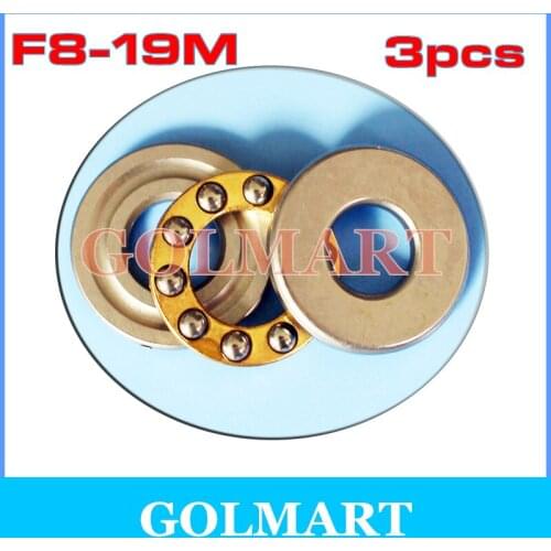 3pcs high quality RC Models F8-19M 8X19X7 miniature thrust ball bearing BA8 AKL8 for 8mm rail