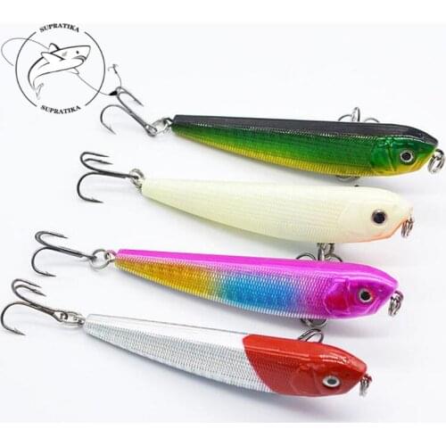 3D Eyes Anti-Corrosion Bionic Fishing Lure Hard Bait 85mm/8g Artificial Luminous Pencil Freshwater Plastic Fishing Bait