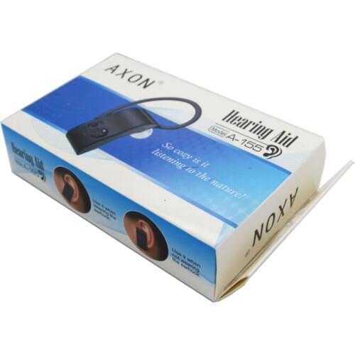AXON A-155 Mini Rechargeable Behind Ear Earhook Voice Sound Amplifier Hearing Aids In Ear Enhanced Hearing Aid Ear Health Care