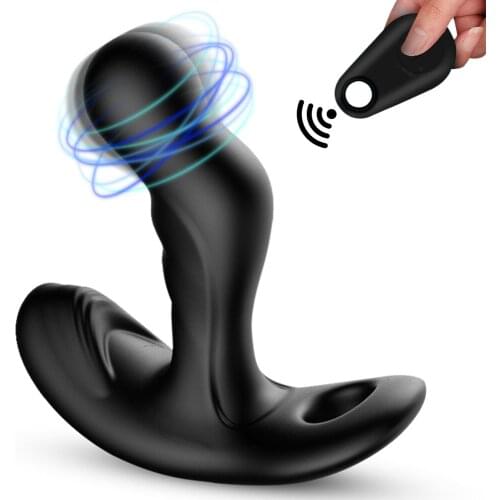 Wireless Remote Control Anal Plug Masturbator Adult Sex Toys 360 Rotating Prostate Massager Dual Motors Vibrator for Woman Man