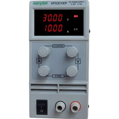 DC Power Supply - 30V 10A Adjustable Dual Digital Variable Precision Lab Grade 4 Digital Tube Display