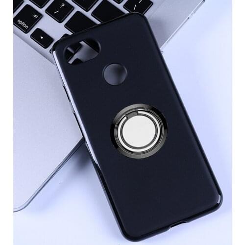 For Google Pixel 3a XL Back Ring Holder Bracket Phone Case Cover Phone TPU Soft Silicone Cases for Google Pixel 4 XL 3 XL 2 xl
