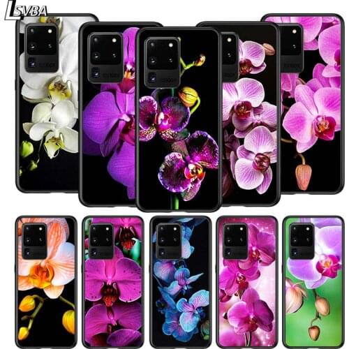 Orchid Flowers Colorful for Samsung S20 FE Ultra Plus A91 A81 A71 A51 A41 A31 A21S A11 A72 A52 A42 A32 A12 A02S Phone Case