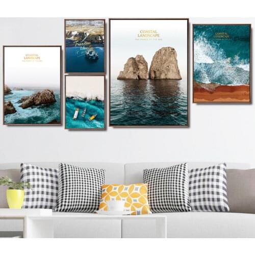 Home Decoration canvas art Wall Pictures for Living Room Picture Modern Canvas Prints Coast cuadros decoracion salon