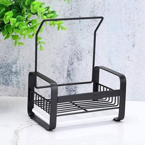 Stainless Steel Sponge Holder with Dishcloth Drying Rack Kitchen Sink Organizer Caddy Tray Sponge Brush Soap Holder