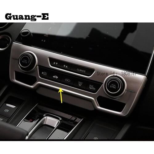 For Honda CRV CR-V 2017 2018 2019 2020 Car Sticker Frame Trim ABS Chrome Condition Conditioning Outlet Vent Switch Panel Parts