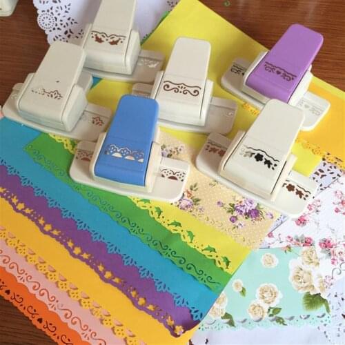 Punch scrapbooking handmade edge device DIY paper cutter craft Handmade New fancy border punch S flower design embossing