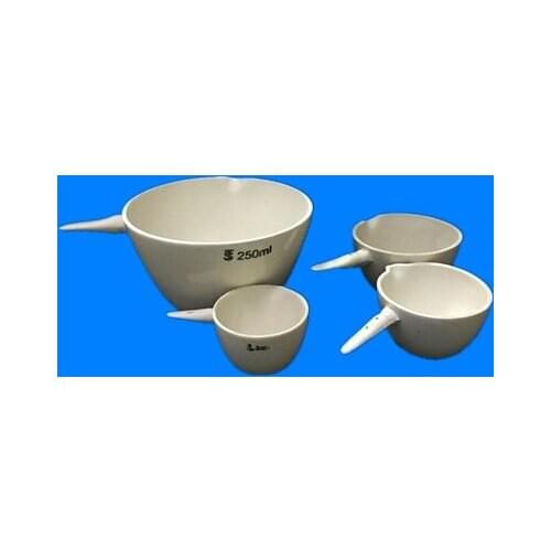 A ceramic mortar / Corundum evaporates dish /Hemispherical evaporative dish/ capacity*diameter*height=125ml*100*40mm