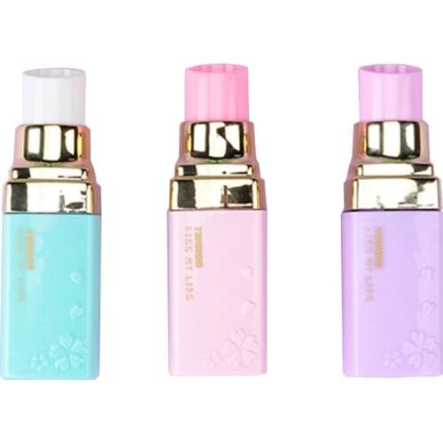 1pc Kawaii Lipstick Correction Tape Cute Creative Type Practical Correction Tape Stationery Office School Supplies
