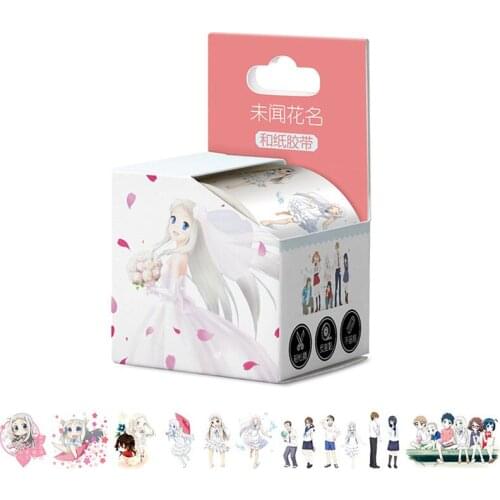 10 boes/lot Anime Anohana Tape TOY The Flower We Saw That Day Washi Tape Paper Hand account sticker toy gift