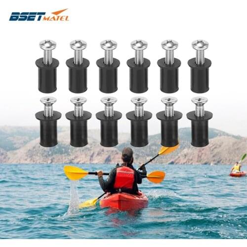M5 Rubber Well Nuts With Screw Blind Fastener Motorcycle Windscreen Windshield Rivet Kayak Canoe Boat Marine Dinghy Accessories