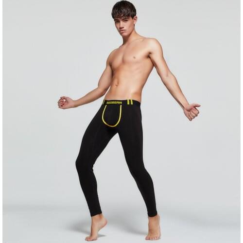 Mens long underwear Mens long pants Thin velvet base warm pants thermal underwear mens tight underwear men underwear pants