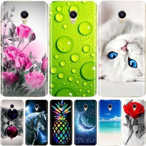 Soft Case For Meizu M5S 5.2" inch Cover Soft Silicone Cartoon Pattern Phone Case For Meizu M5S M 5S Covers Flower Bumper Coque