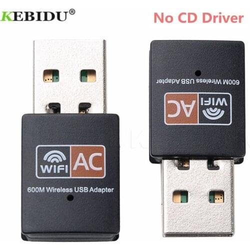 Newest Wireless USB WiFi Adapter 600Mbps wifi Dongle PC Network Card Dual Band wifi 5 Ghz Adapter Lan Ethernet Receiver AC Wi-fi