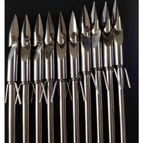 New triangle stainless steel 50pcs arrow bow fishing slingshot arrow hunting shooting catapult darts shooting