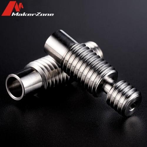 Upgrade V6 Heat Break Throat Titanium Alloy/Stainless Steel Smooth 1.75mm Filament For E3D V6 Hotend Extruder 3D Printer Parts