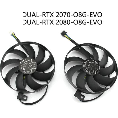 Original for ASUS DUAL-RTX 2070 2080 Graphics Video Cooling fan T129215SU DC2V 0.50A