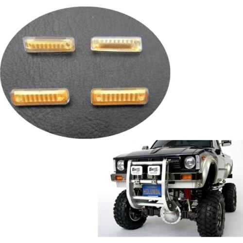 4pcs rc car side Turn signal lampshade set assembly for 1:10 scale tamiya hilux BRUISER 4wd tf2 rc toys car