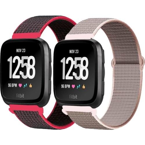 Strap for Fitbit Versa/Lite/Versa2 band Smartwatch replacment wristband Sport nylon Loop band Bracelet Fitbit Versa 2 strap