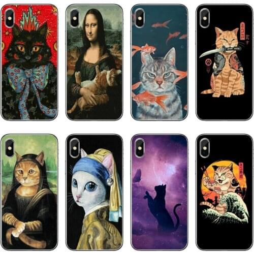 Silicone Phone Case Cat Art Aesthetics For Samsung Galaxy M30 J8 J7 J5 Pro J6 J4 Prime A6 A8 A9 Plus J3 2018 2017