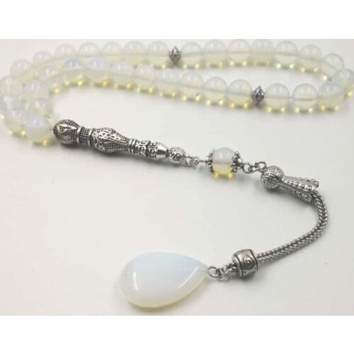 New arrival opal stone Tasbih 33 66 99 beads March 8 Gift Muslim misbaha Mans prayer beads Womens bracelet Islam Rosary