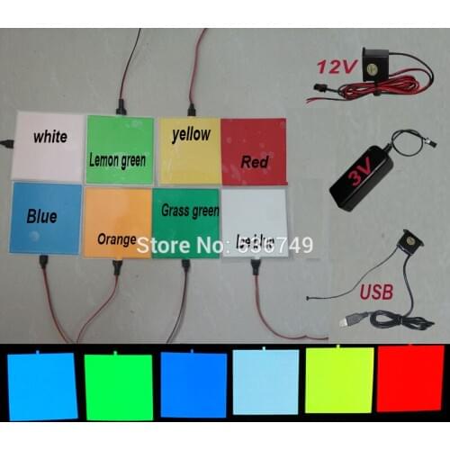 Festival and Party Decoration can be cut any shape 8 colors for option size 10X10CM with 3V/USB5V/DC12V inverter