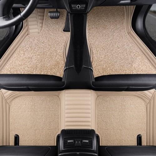 Thicken Leather car floor mat For dodge journey caliber charger challenger ram 1500 durango nitro rugs carpets accessories