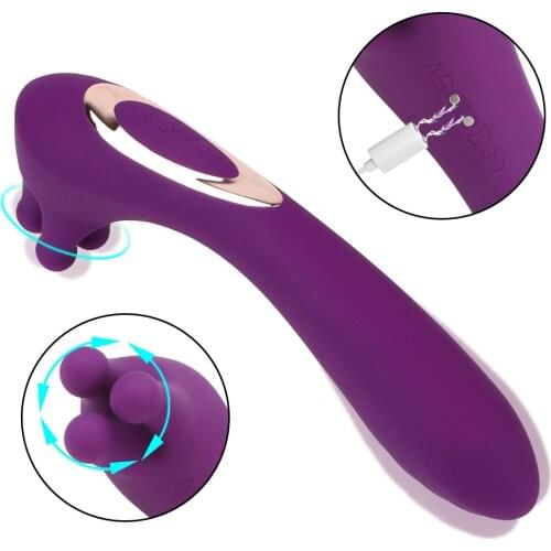 Vaginal Clitoral Massager Sex Toys for Women Erotic Toys 360° Rotating Head Tentacle Massager 9 Speed G Spot Female Masturbator