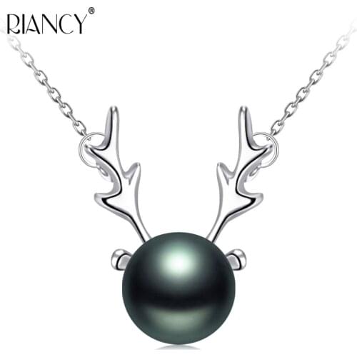 2018 New Fashion Pearl Jewelry Mule Deer Natural Pearl Pendant Necklace For Women best friends pendant wedding Christmas gift