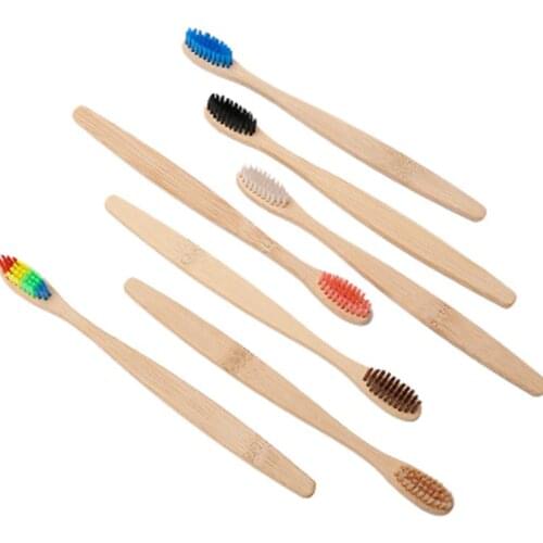 1 Pcs Toothbrush Natural Bamboo Eco Friendly Soft Fiber Oral Cleaning Teeth Care Wood Handle