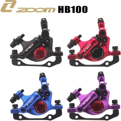 Zoom xtech hb100 mtb line pulling brake tweezers at forward hydraulic disc rear with g3 120/140/160/180mm rotors with mt200